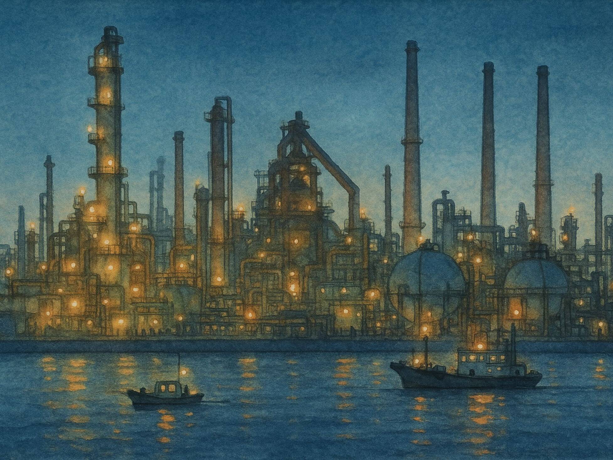 工場夜景