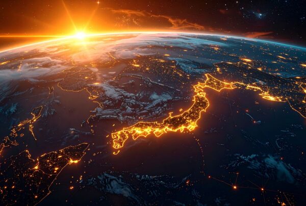 宇宙から見た日本列島